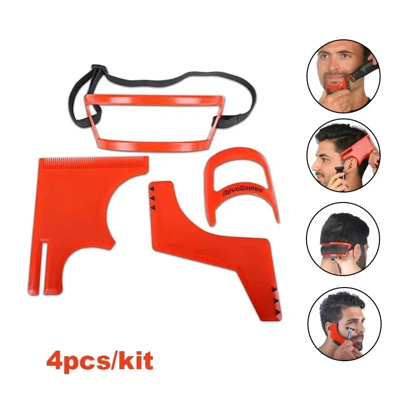 Men'S Grooming Room - 2/4Pcs Men's Beard Combs Hair Trimmers