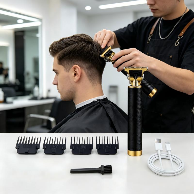 Men'S Grooming Room - Textured Cordless Hair Trimmer USB Recharge