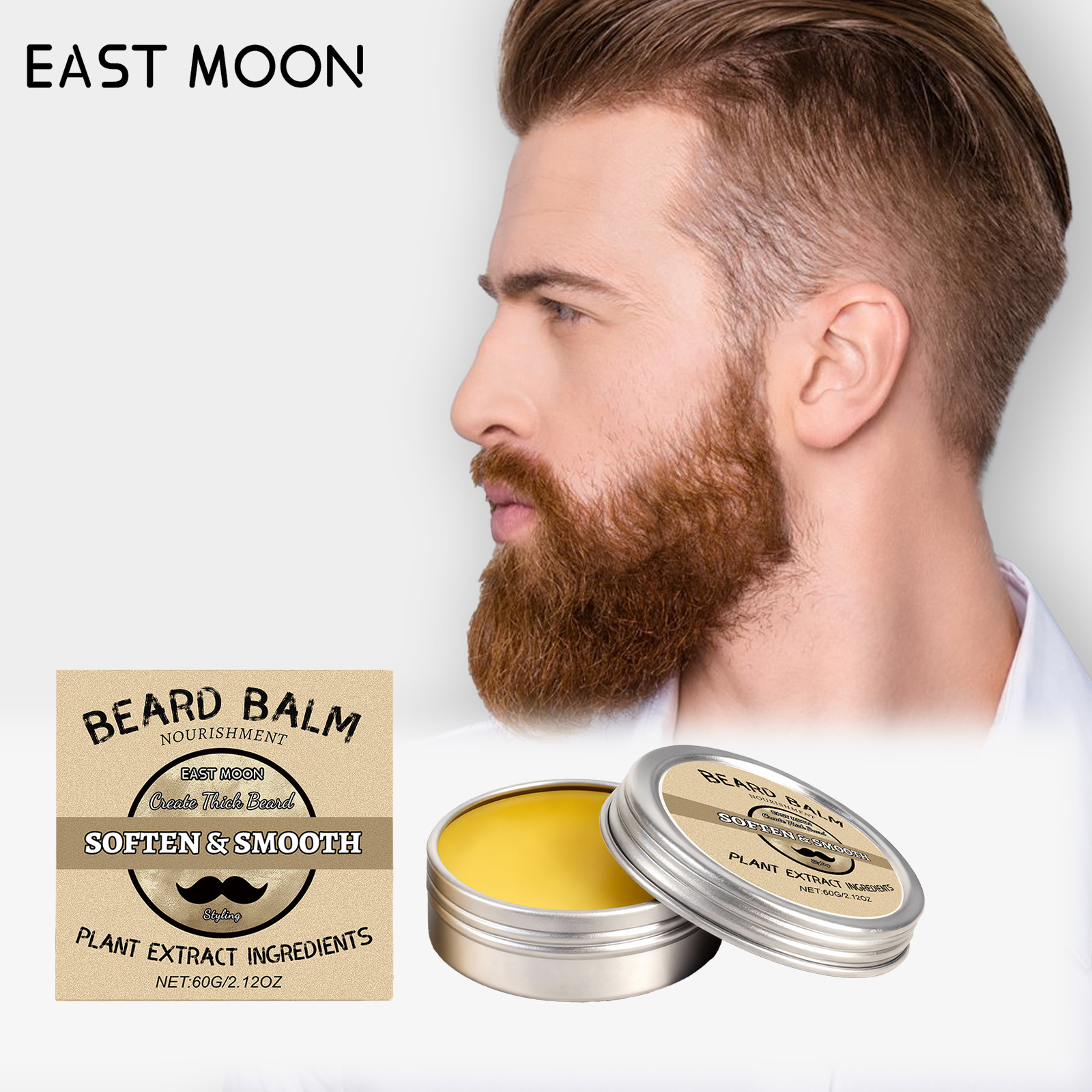Men's Beard Care Wax - Smooth, - Men'S Grooming Wax 评论和价格