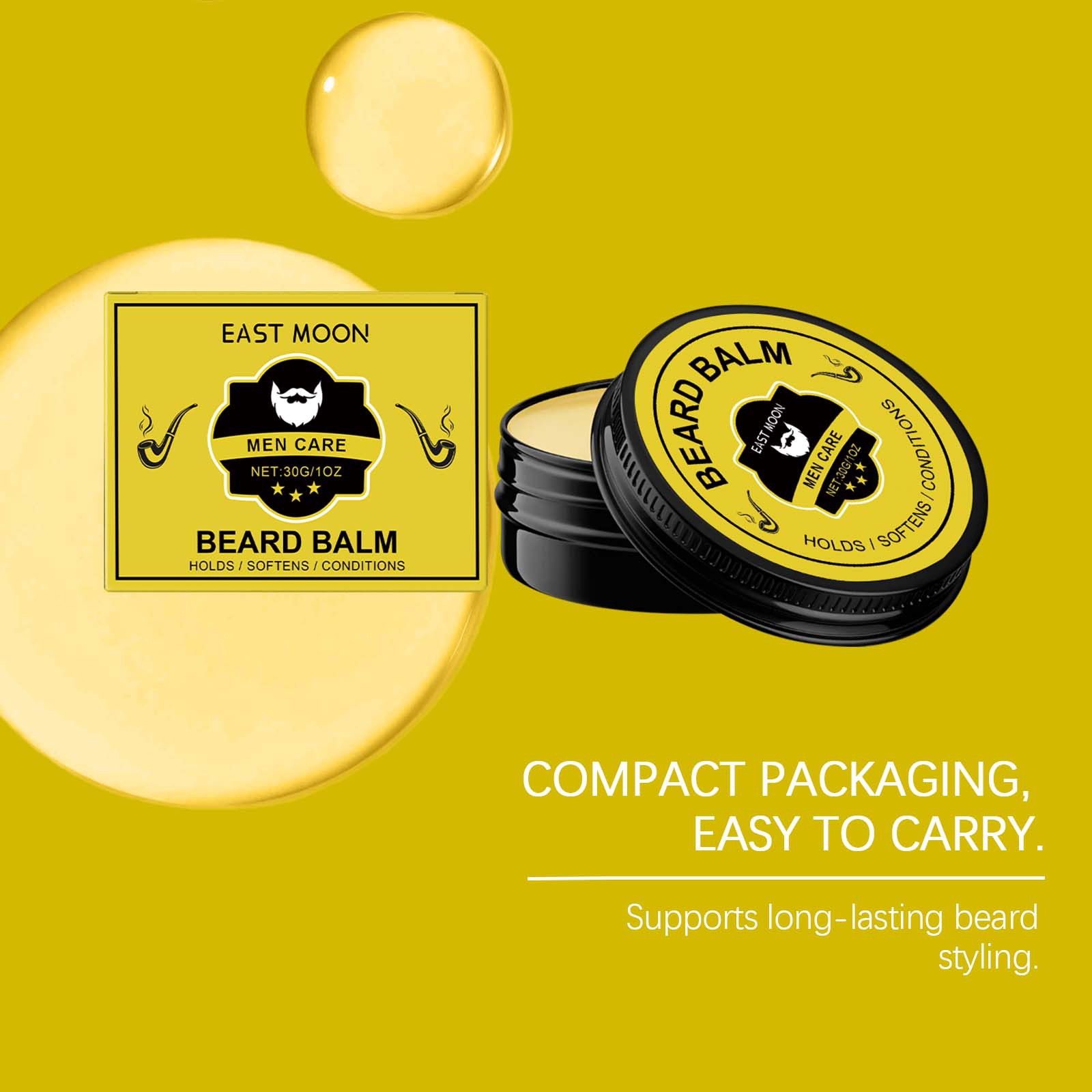 East Moon Men Beard Care Balm  - Men'S Grooming Wax 评论和价格