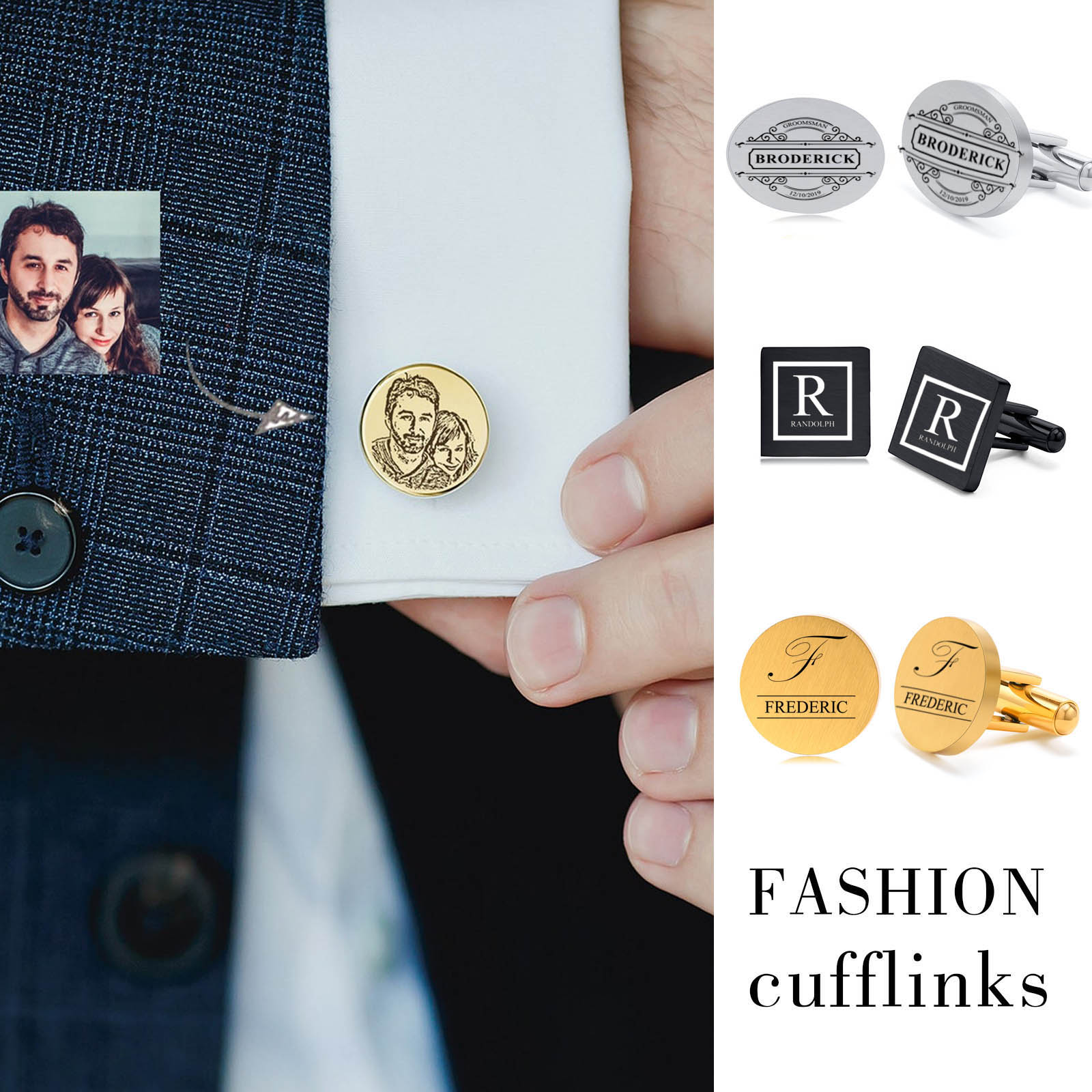 Personalized Cuflinks for Wedd - Men'S Grooming For Engagement 评论和价格