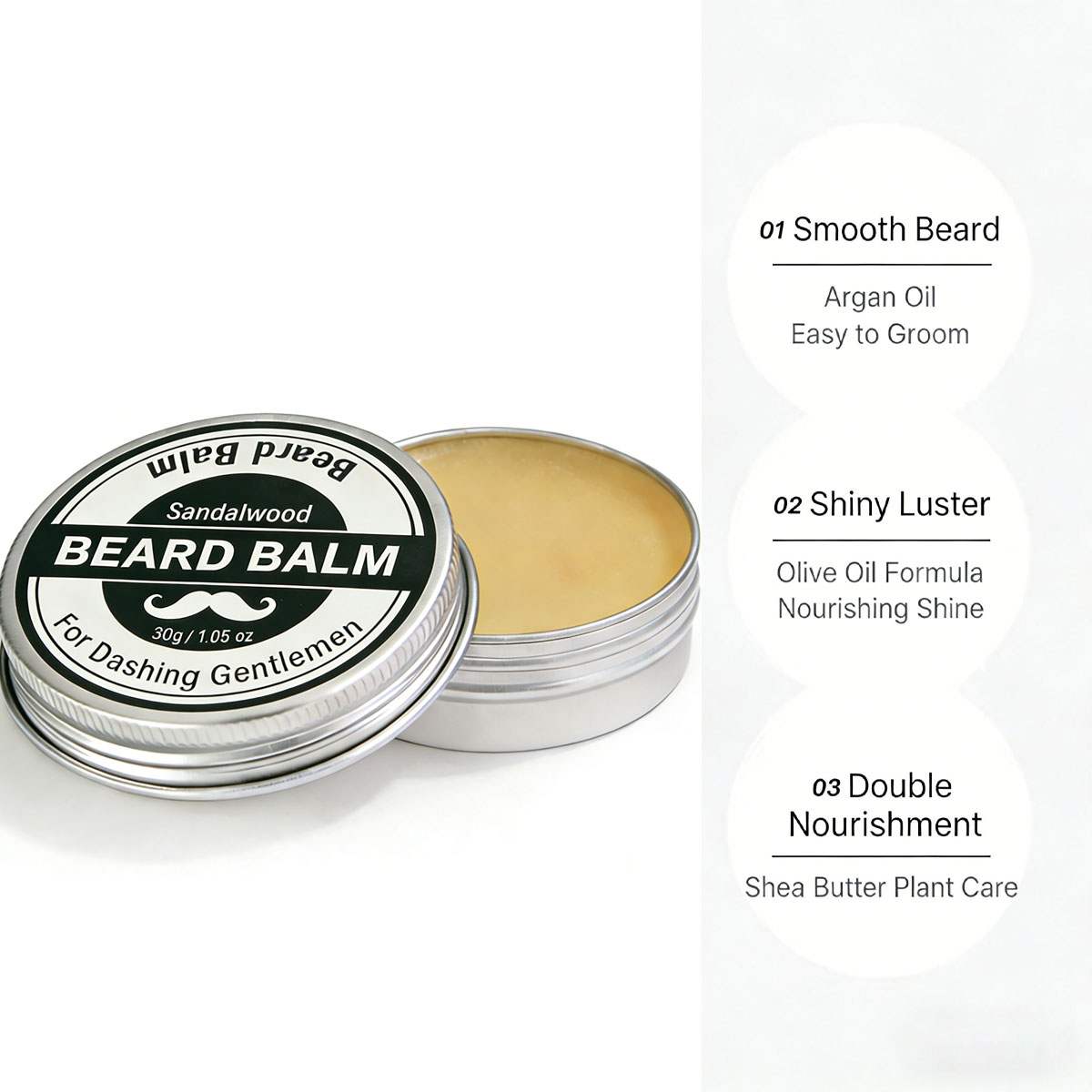 Strong Hold Beard Wax 30g, Nat - Men'S Grooming Wax 评论和价格