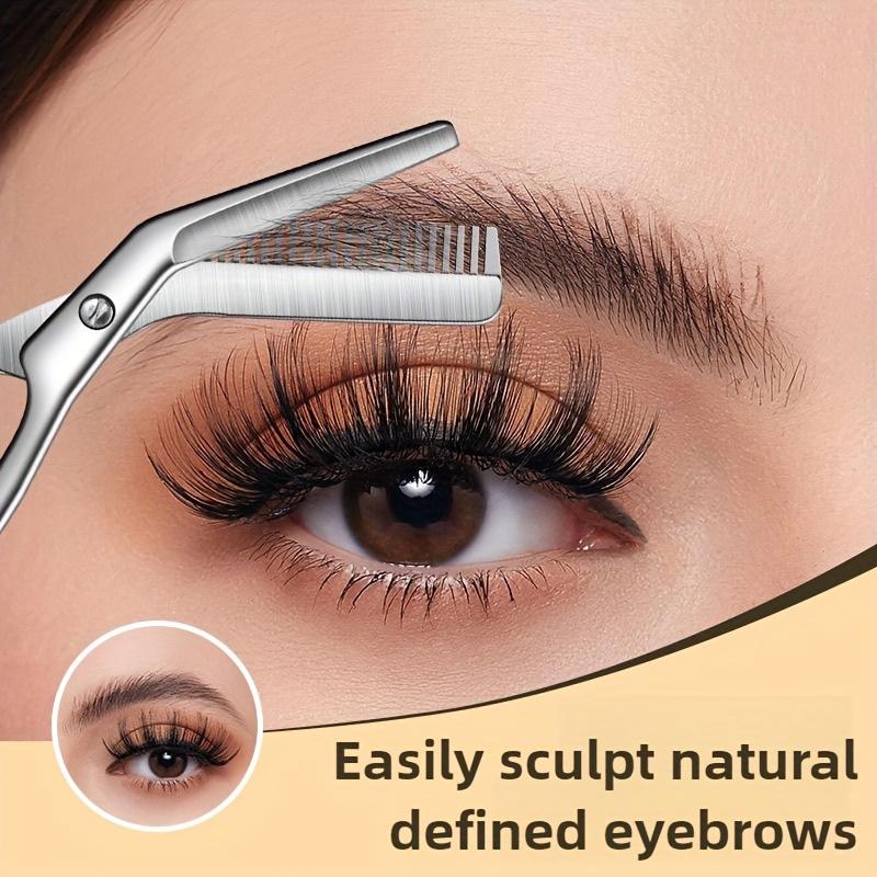 Stainless Steel Eyebrow Scisso - Men'S Grooming Eyebrow Trimming 评论和价格