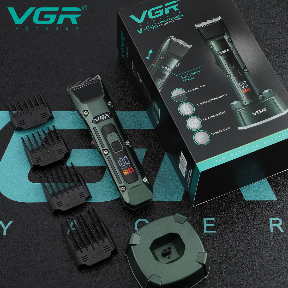 VGR V-696 New metal Popular Sa - Men'S Grooming Room 评论和价格
